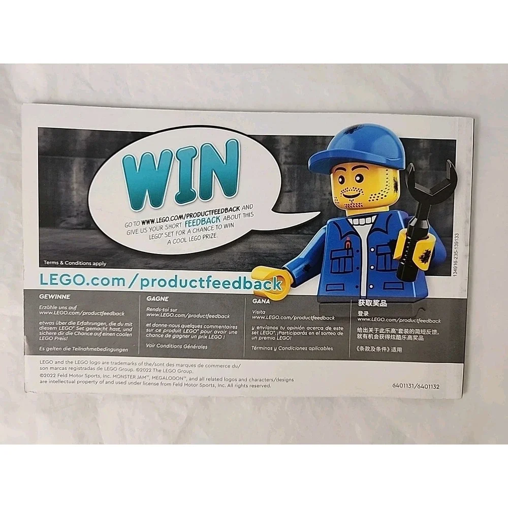 Lot 4 LEGO Instruction Booklets Only! Minecraft 21254 City 60392 & 60312 Technic